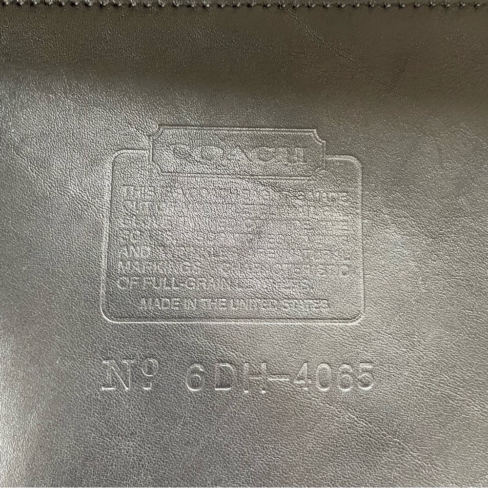 Vintage Coach Black Leather 4065 Light Tote Bag *Project* - Picture 13 of 13